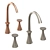 Stella Titian 3-Hole Washbasin Mixer 3D model small image 3