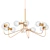 Golden Glow: Ellen DeGeneres Brass Chandelier 3D model small image 1