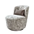 Sophisticated Swivel Chair in Bouclé 3D model small image 3