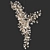 Gingko Style Chandelier: Sleek and Elegant 3D model small image 3