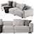 Luxurious Molteni & C Turner Sofa 3D model small image 3