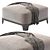 Keaton Ottoman: Stylish and Versatile Footrest 3D model small image 2