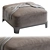 Keaton Ottoman: Stylish and Versatile Footrest 3D model small image 3