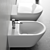 Duravit D-Neo: Stylish Wall-Hung WC & Bidet 3D model small image 2