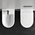 Duravit D-Neo: Stylish Wall-Hung WC & Bidet 3D model small image 4