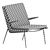 Sleek Boomerang Armchair: Modern Comfort. 3D model small image 3