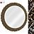Sleek Geometric Mirror 3D model small image 1