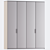 Minimalist Wardrobe: H 2850mm x L 2400mm 3D model small image 3