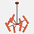 Vintage Elegance Prism Chandelier 3D model small image 2
