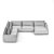 Natuzzi Italia Long Beach: High-Quality 3D Furniture Model 3D model small image 6