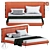 Modern BedB SL-008 - Stylish & Spacious 1800x2000mm Sleep Solution 3D model small image 1