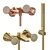 Title: Stella Titian Wall Shower Mixer 3D model small image 3