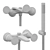 Title: Stella Titian Wall Shower Mixer 3D model small image 4