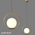 Elegant OM Pendant with Glass Shade 3D model small image 2