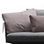 Flexform Bretton Contemporary Sofa 3D model small image 4