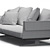 Flexform Bretton Contemporary Sofa 3D model small image 5