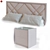 Malta Bed with TM450 Nightstands 3D model small image 2