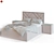 Malta Bed with TM450 Nightstands 3D model small image 6