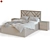 Malta Bed with TM450 Nightstands 3D model small image 10