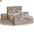 Malta Bed with TM450 Nightstands 3D model small image 11