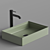 Elegant Rectangular Sink and Stylish Faucet 3D model small image 5