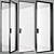 G-Like: Stylish Glass and Aluminium Door 3D model small image 1