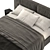 Modern Gray Bed - Ditre Italia 3D model small image 3