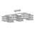 Elegant Kyoto Ceiling Chandelier 3D model small image 2