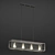 Industrial Silver Metal Ceiling Light 3D model small image 2