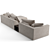 Luxurious Fendi Casa Blaze Sectional 3D model small image 4