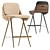 Isla Leather Semi Barstool 3D model small image 4