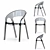 Sleek and Stackable: Pedrali GOSSIP 620 3D model small image 1