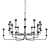 Sleek Elegance: Breck 2-Tier Chandelier 3D model small image 3