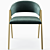 Elegant Richfield Dining Chair 3D model small image 3