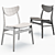 Modern Slat Back Side Chair 3D model small image 5