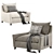 Cozy Bliss Down Filled Armchair 3D model small image 3