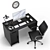 Silver iMac: The Ultimate Workplace Solution 3D model small image 3