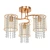 Elegant Gold Ceiling Light 3D model small image 1