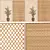 Rustic Rattan Room Divider 3D model small image 1