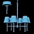 Elegant Gramercy Gwyneth Chandelier 3D model small image 3