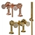Stella Titian Deck Mount Bath/Shower Mixer 3D model small image 3