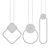 Geometric LED Pendant Lamp 3D model small image 5