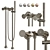 Stella Titian Floor Mounted Bath Mixer 3D model small image 1
