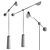 Elegant Balance Floor Lamp 3D model small image 2