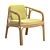 Elegant Rattan Hublot Armchair 3D model small image 6