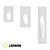 Sleek Plaster-In LED Lights 3D model small image 1