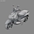 249k Polygons Scooter 3D model small image 5