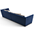 Elegant Fendi Casa Borromini Sofa 3D model small image 5