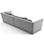 Elegant Fendi Casa Borromini Sofa 3D model small image 7