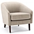 Sleek and Stylish Jonah Chair 3D model small image 1